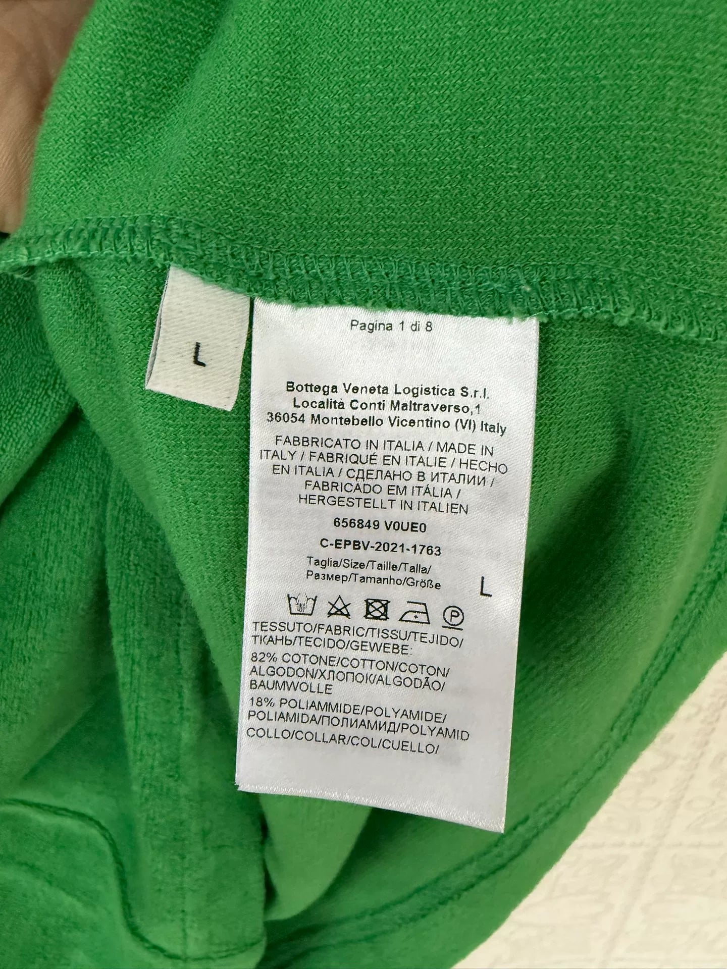 Bottega Veneta Green Short Sleeve Shirt