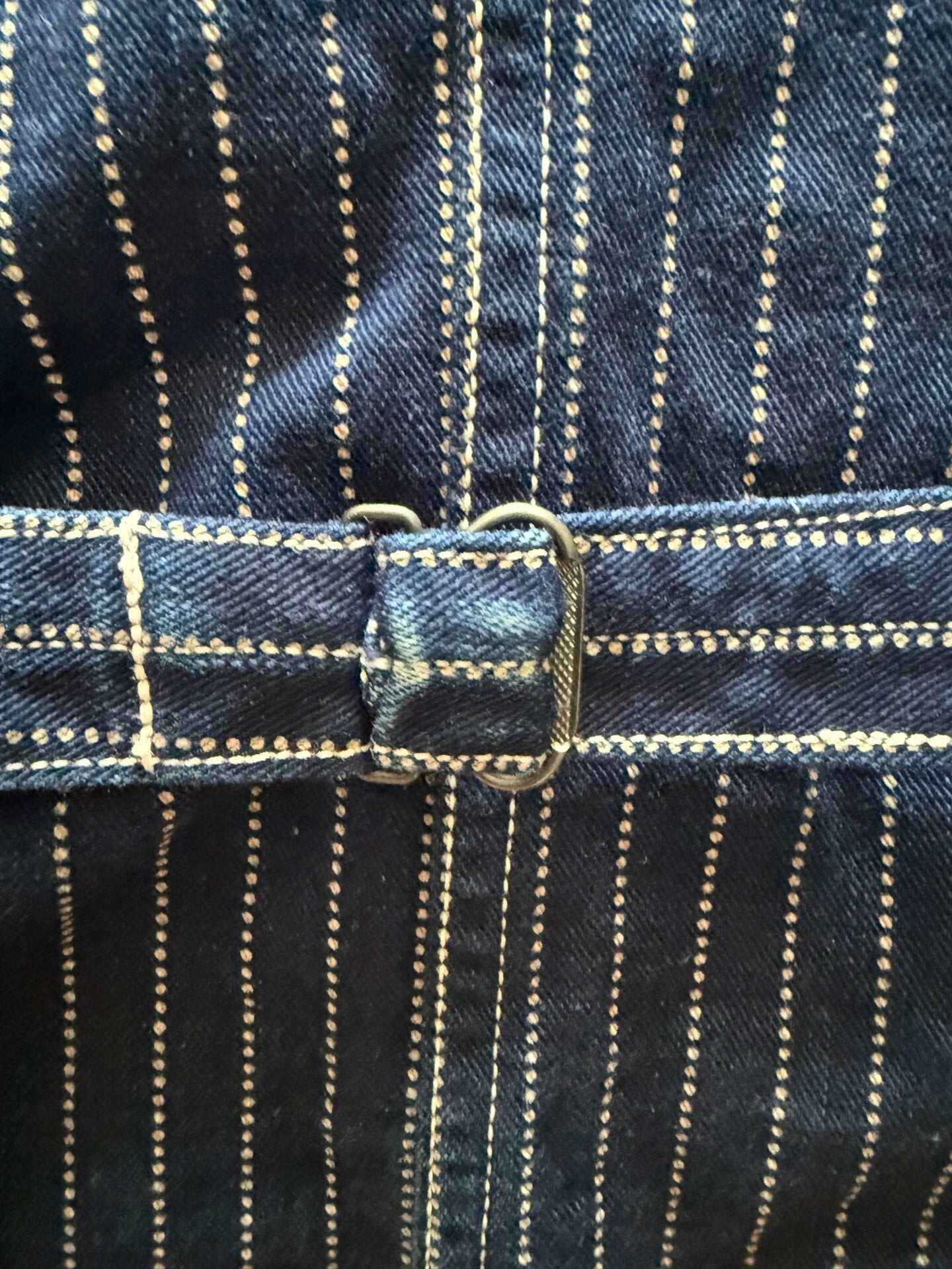 Freewheelers Striped Denim Vest Size 40