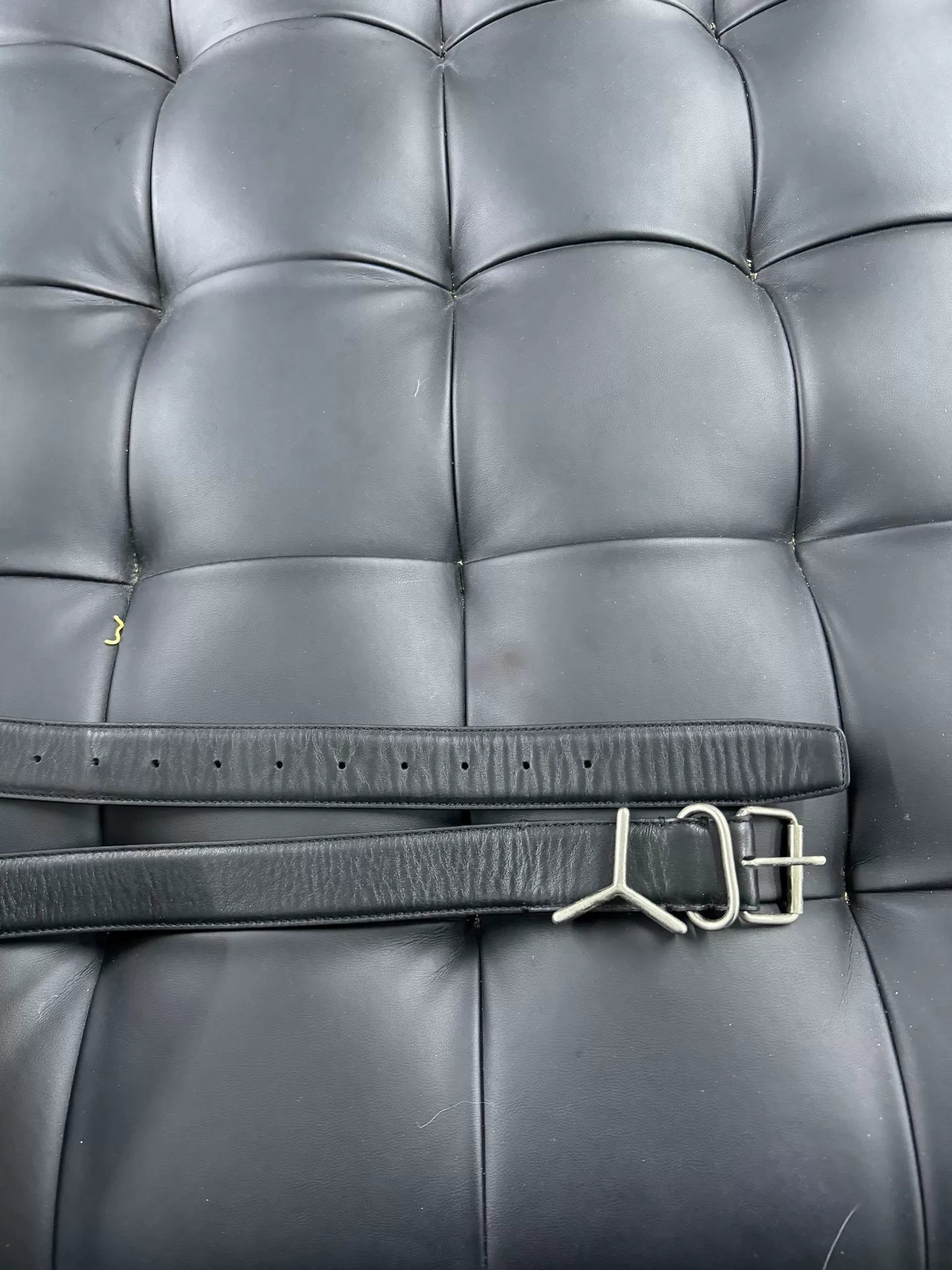 Y/project Black Leather Belt
