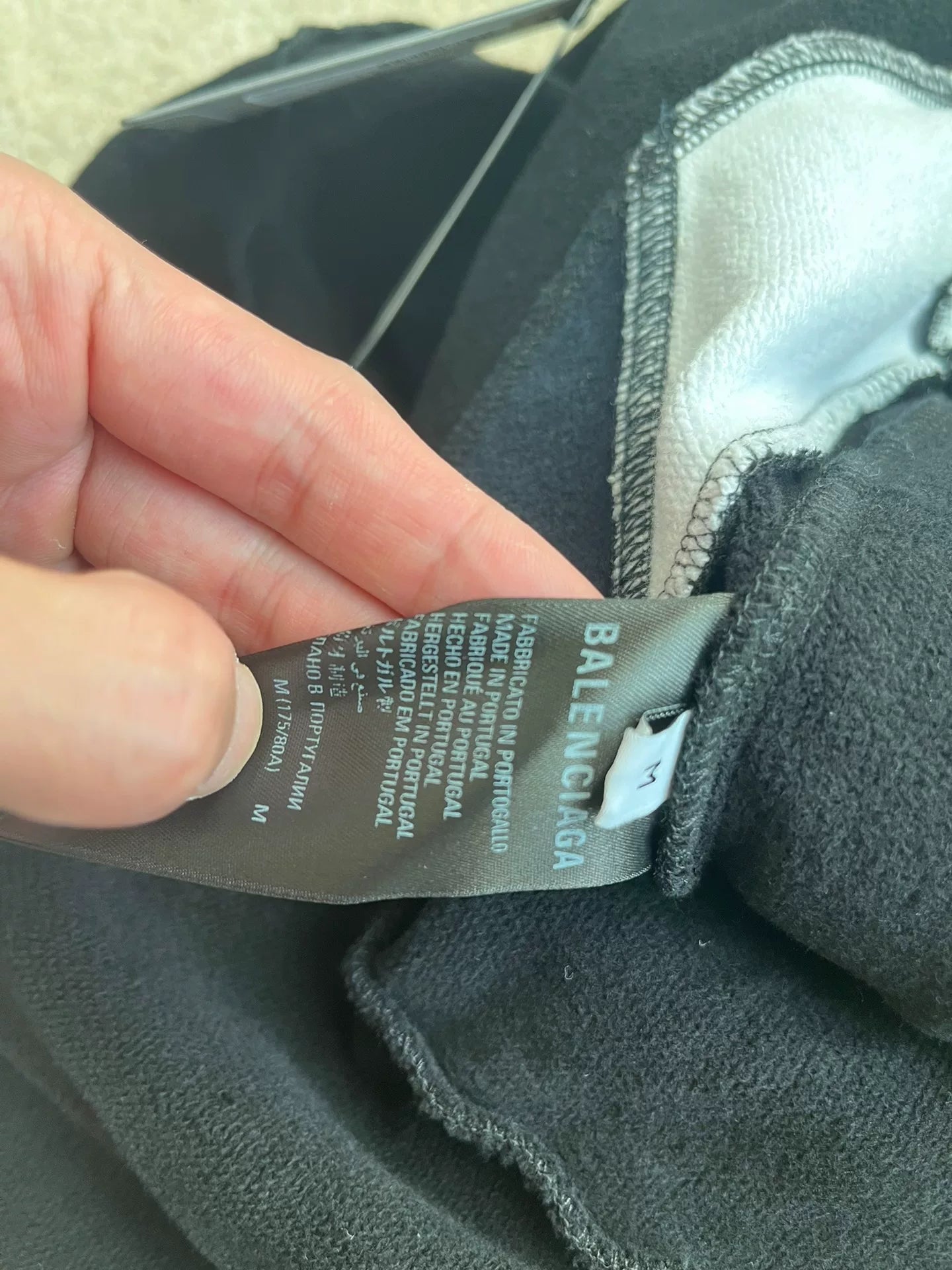 Balenciaga Black and White Logo Shorts