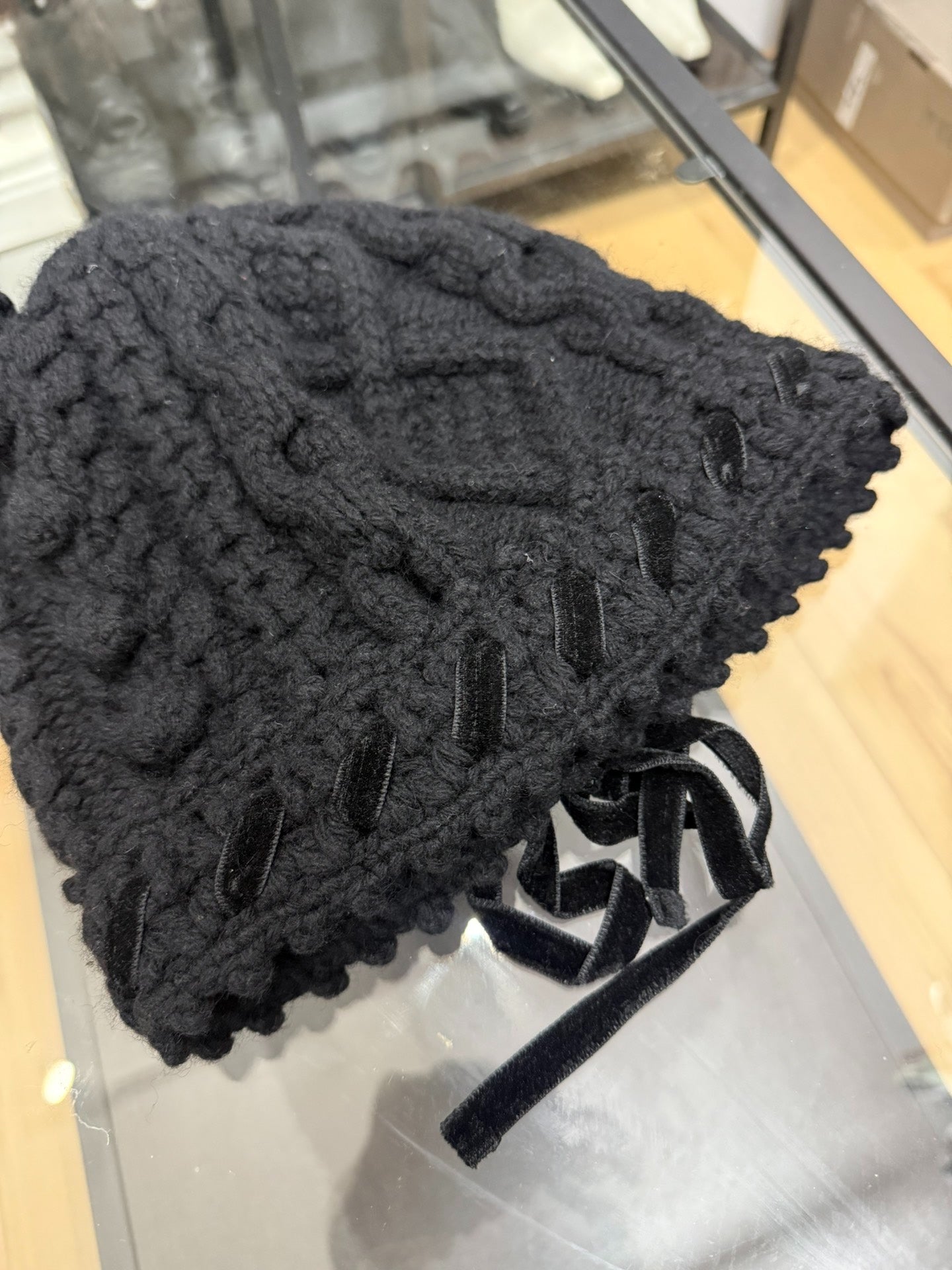 Comme des Garçons Velvet Knit Beanie