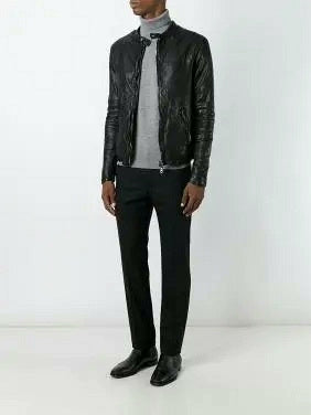 Giorgio Brato Men's Leather Jacket Size 44
