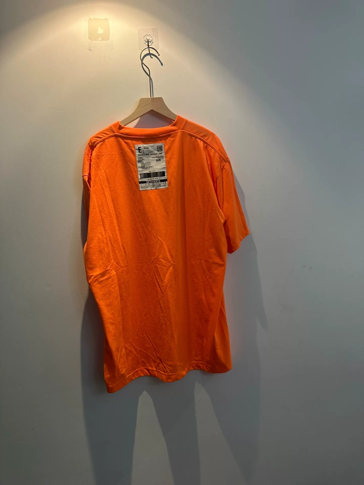 Vetements Classic Logo Orange Short Sleeve Tee