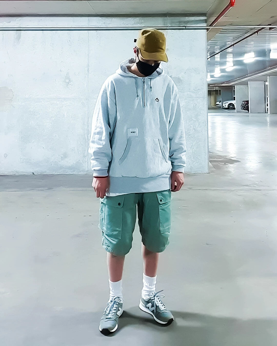 wtaps outriggers half-zip sweatshirt hoodie