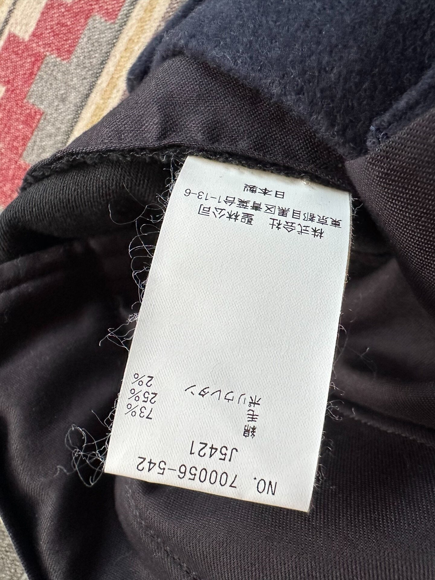 blue japan indigo cotton blend casual pants