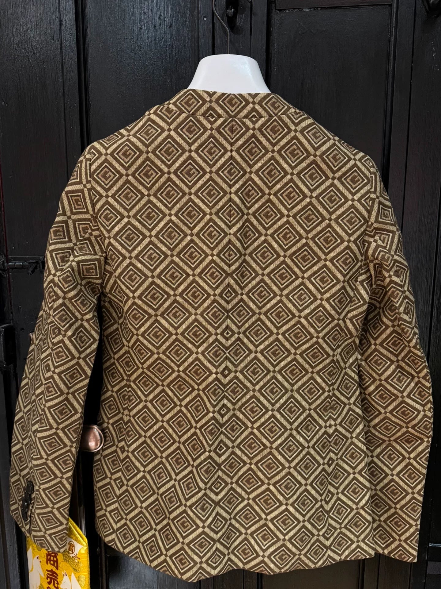 Gucci 1961 Full Print Letter Suit Jacket