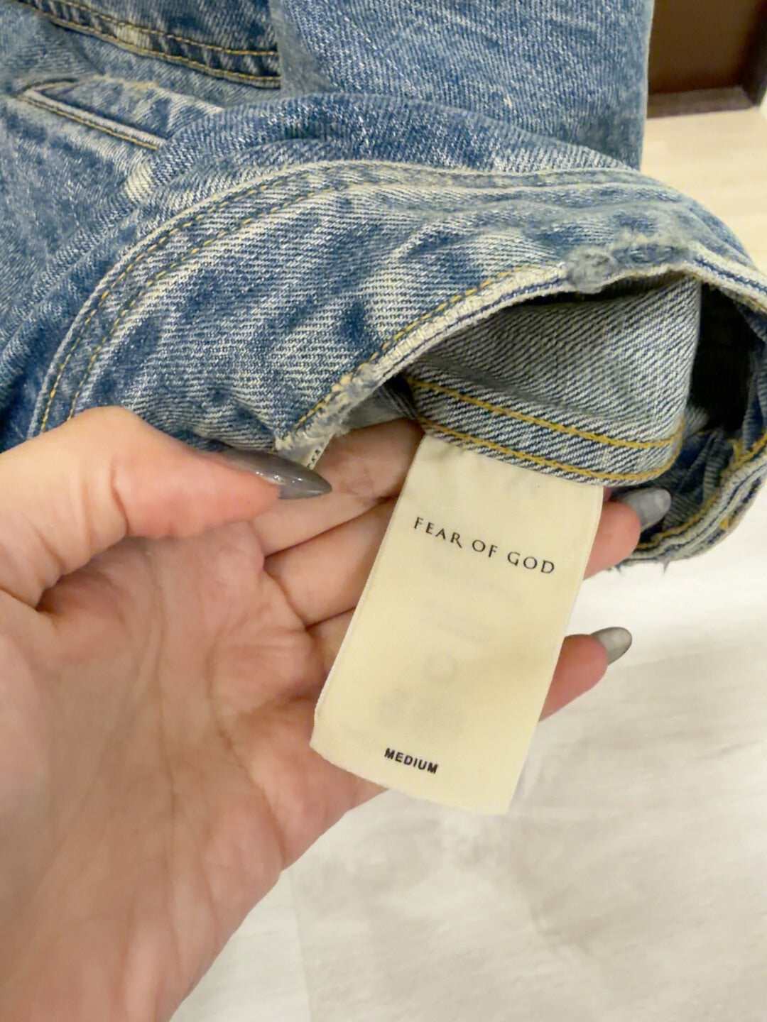 Fear of God 5th Paint Splash Denim Jacket