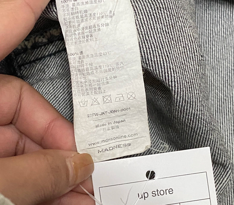 MADNESS 22AW Distressed Denim Jacket
