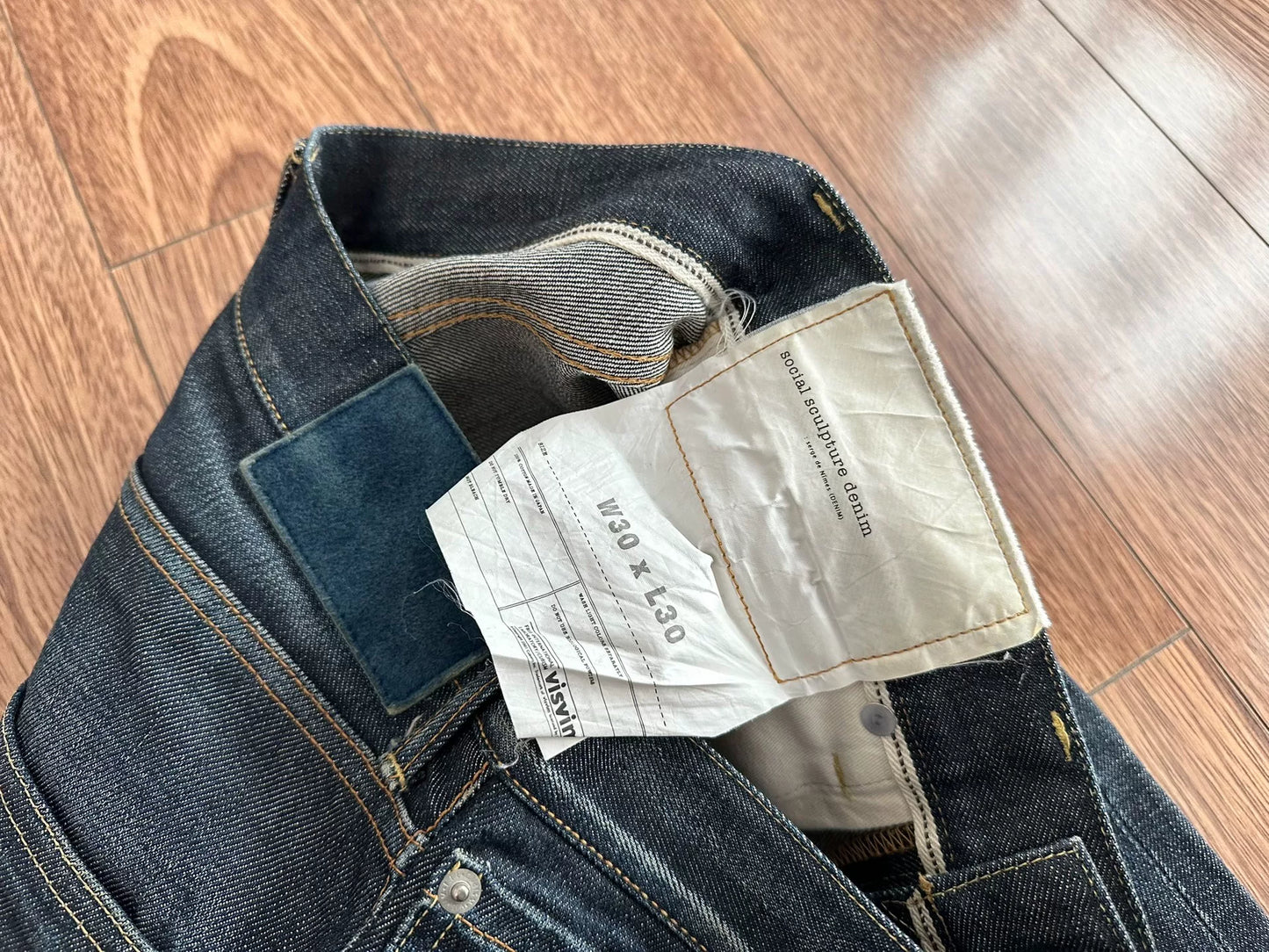 VISVIM Social Sculpture Non-Washed Jeans