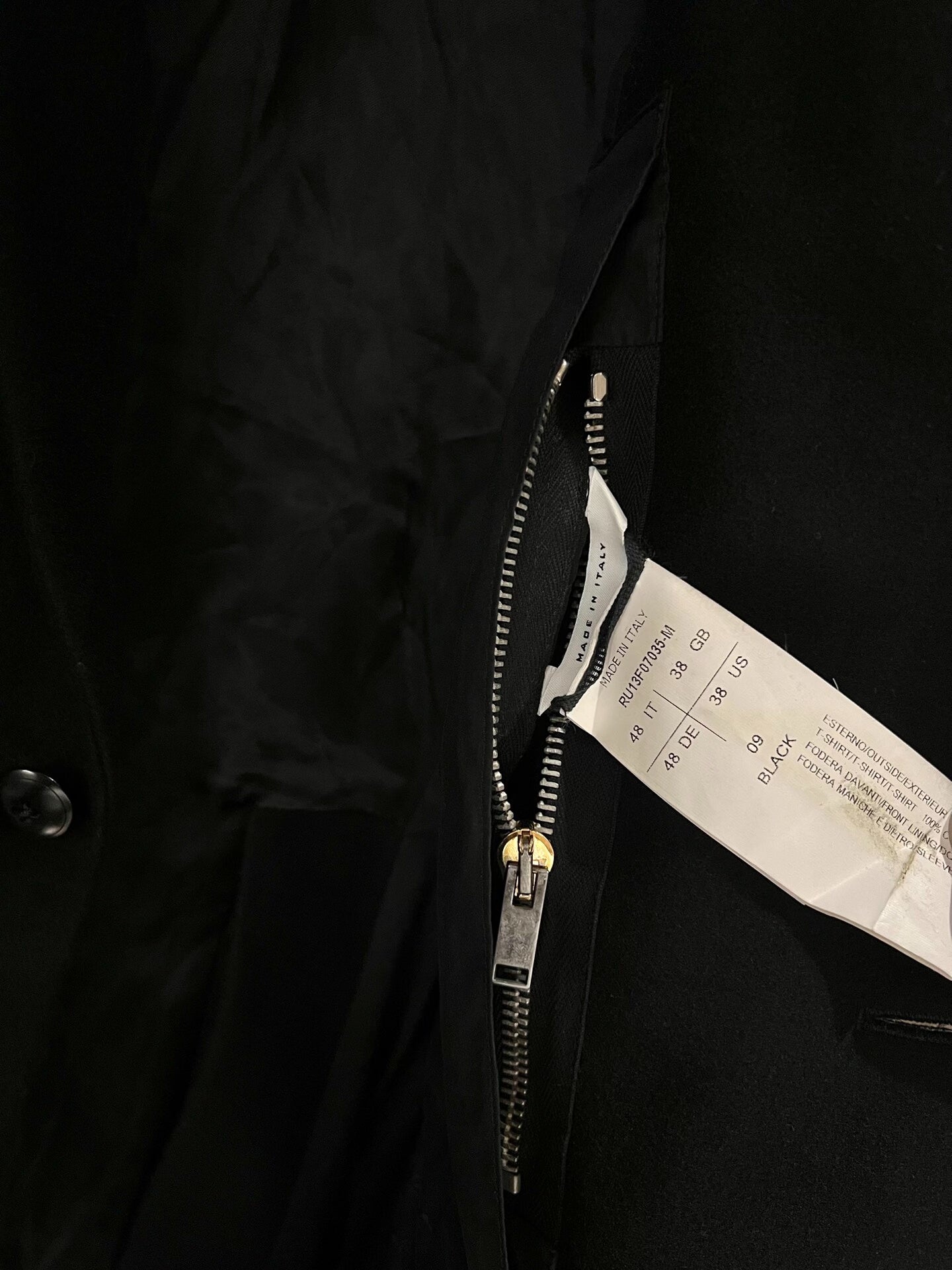 Rick Owens Black Tailored Suit Jacket