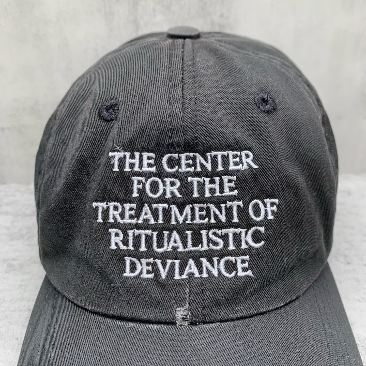 black embroidered duckbill cap by erd