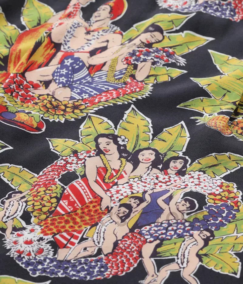 SUN SURF Celebration Hawaiian Rayon Shirt