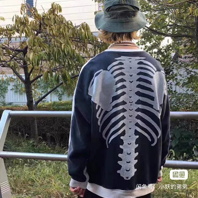 kapital kountry series bone print sweatshirt