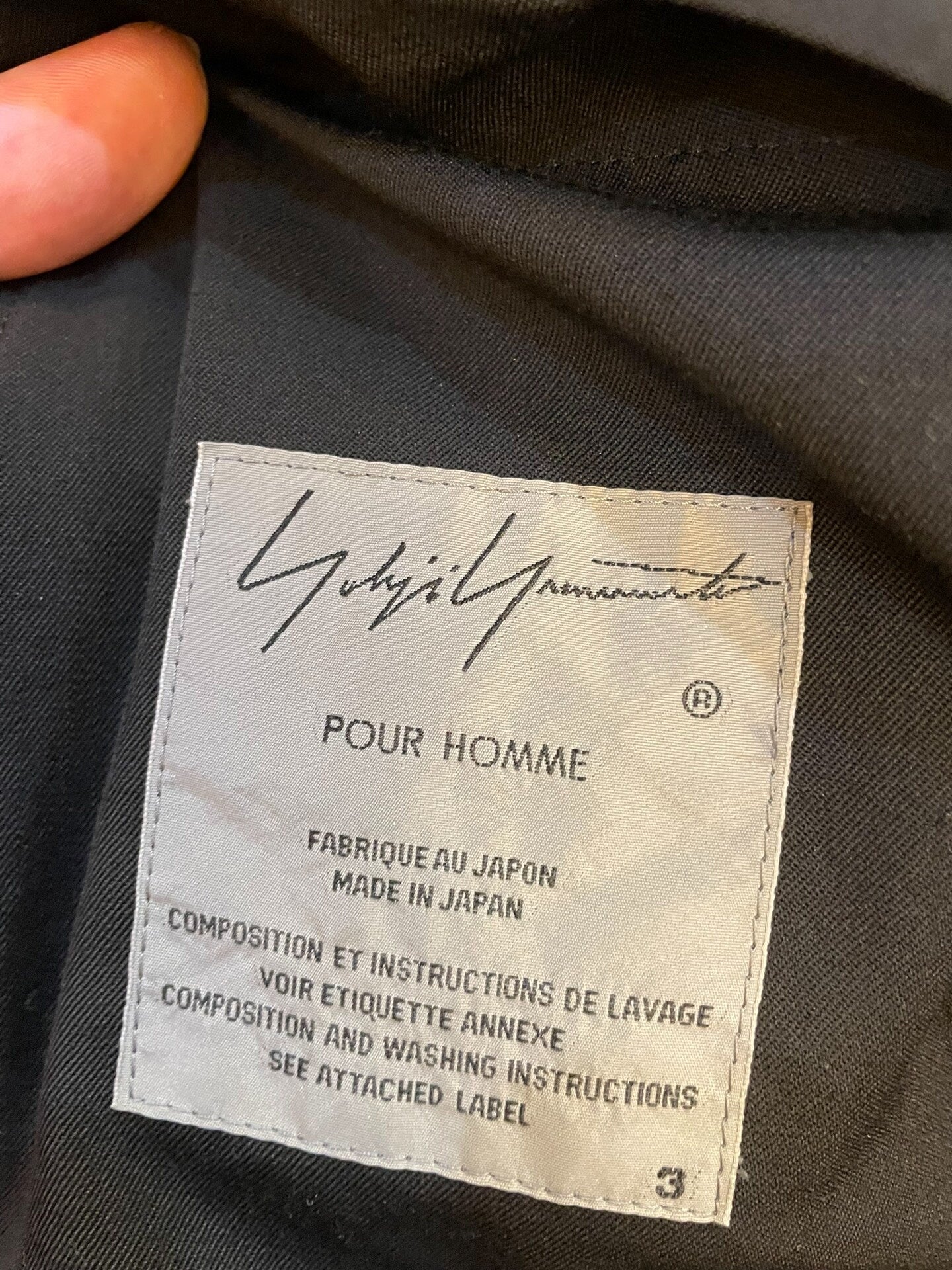 Yohji Yamamoto Reversible Coat for Men