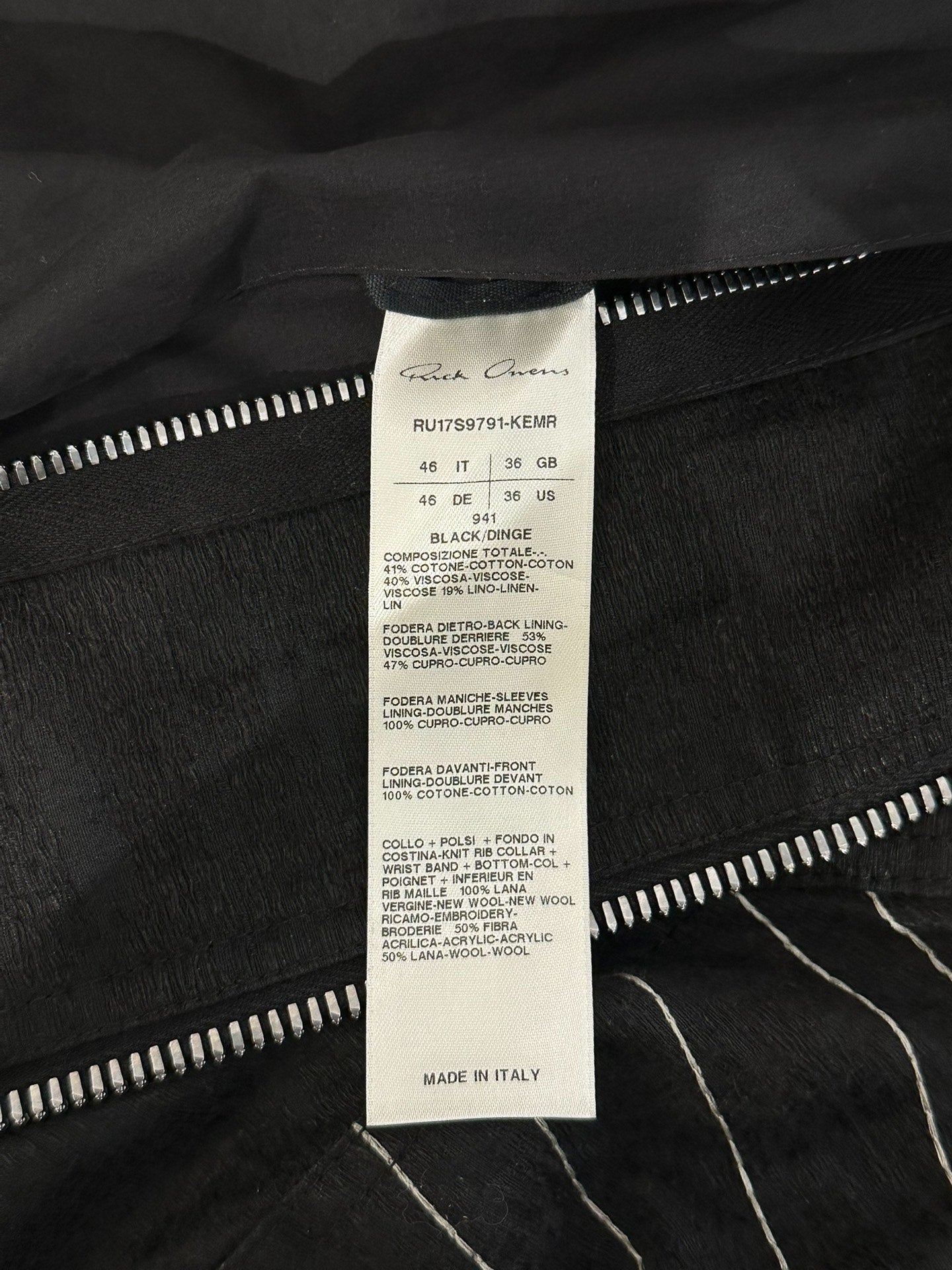 Rick Owens Runway Ma-1 Jacket