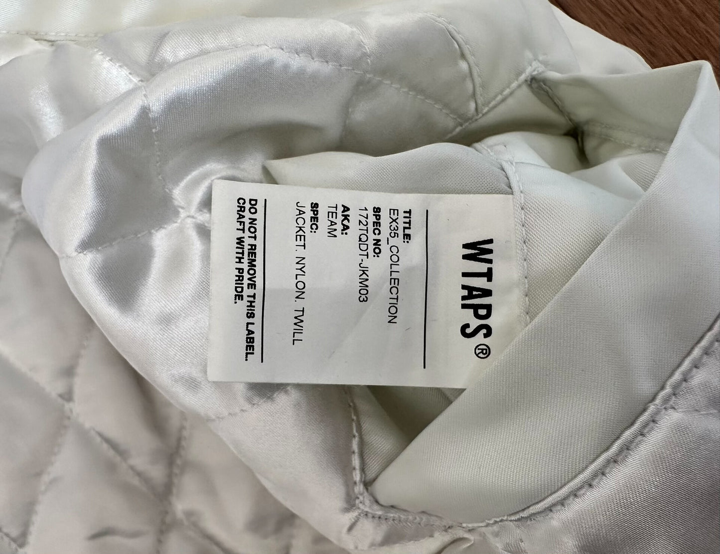wtaps nylon twill double eagle jacket