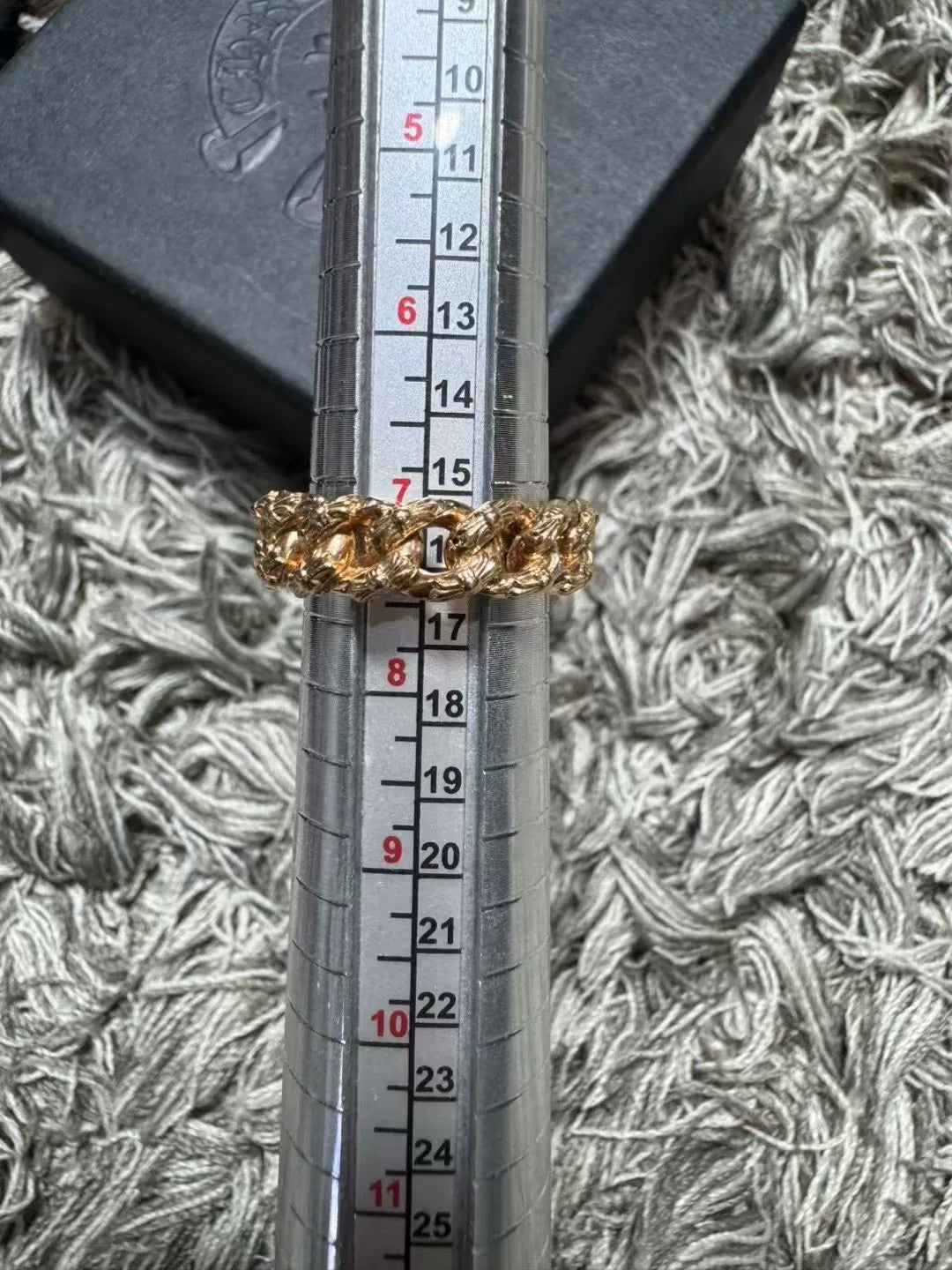 Chrome Hearts 22K Gold Cross Ring