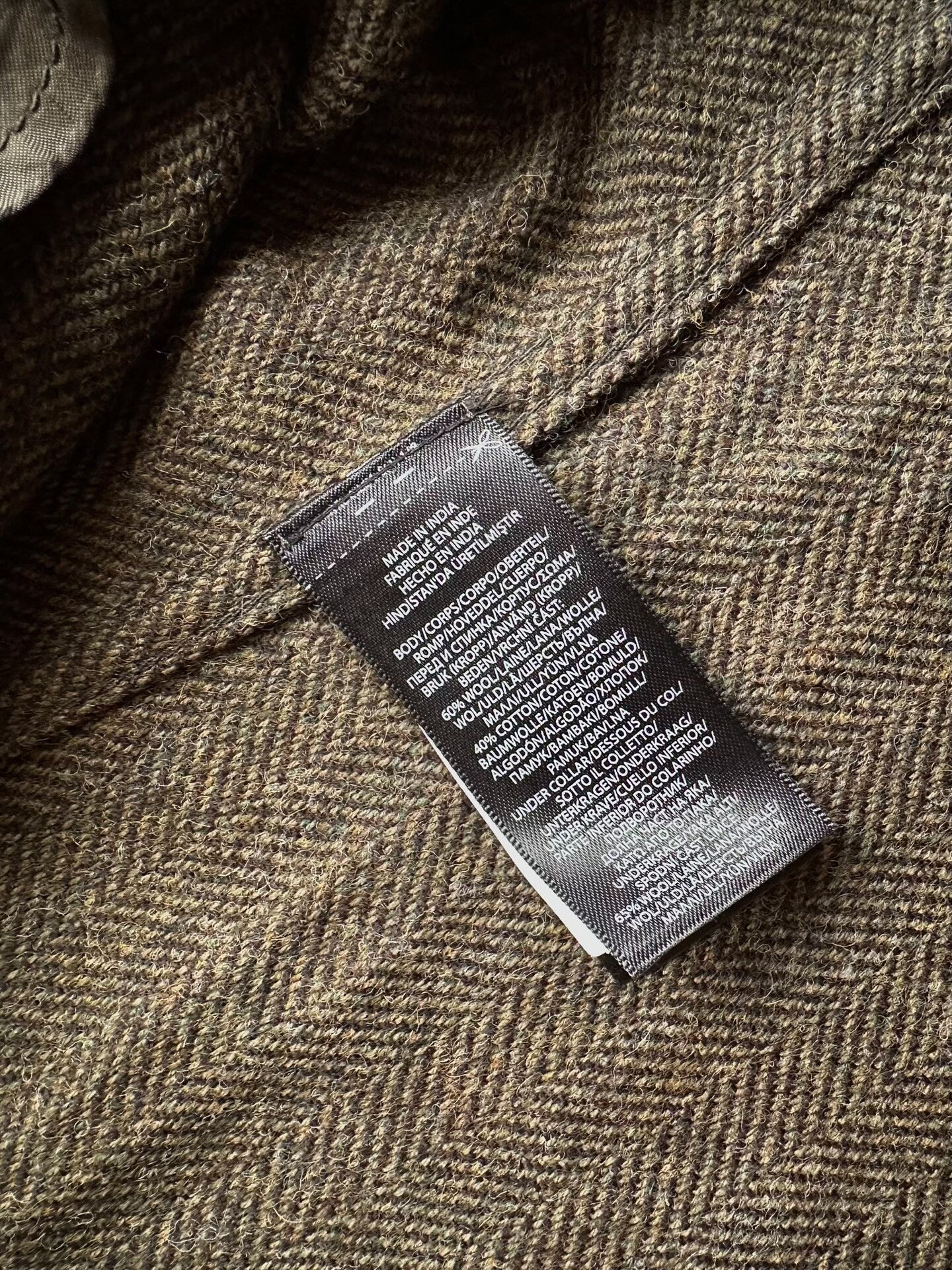 RRL Unconstructed Herringbone Sport Coat