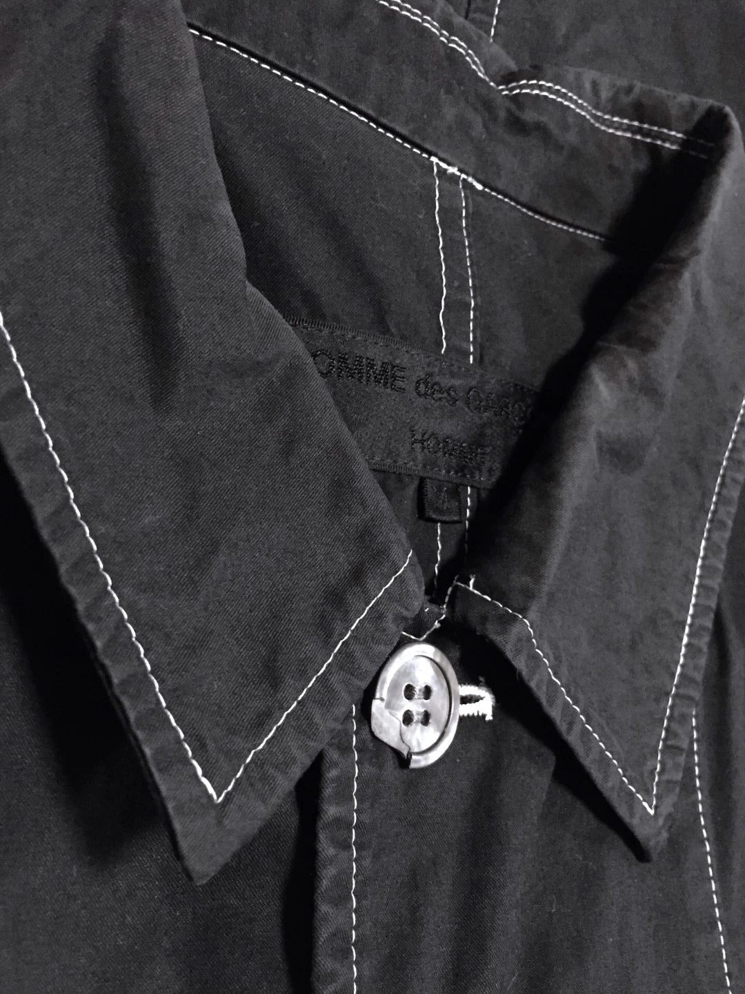 COMME des GARCONS Homme Crinkled Cotton Workwear Shirt