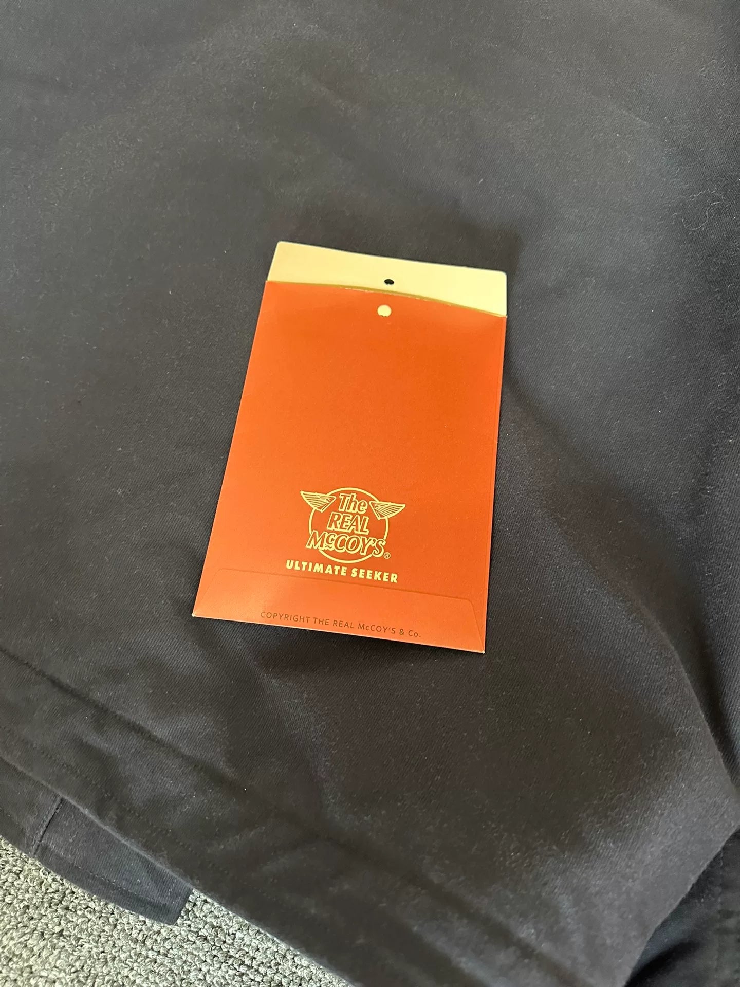 real mccoys navy deck jacket in xl