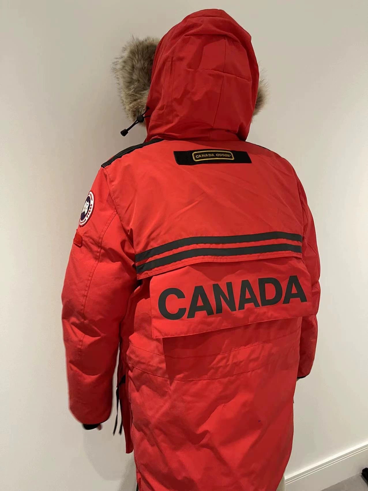 Canada Goose Down Jacket with Fur Hood
