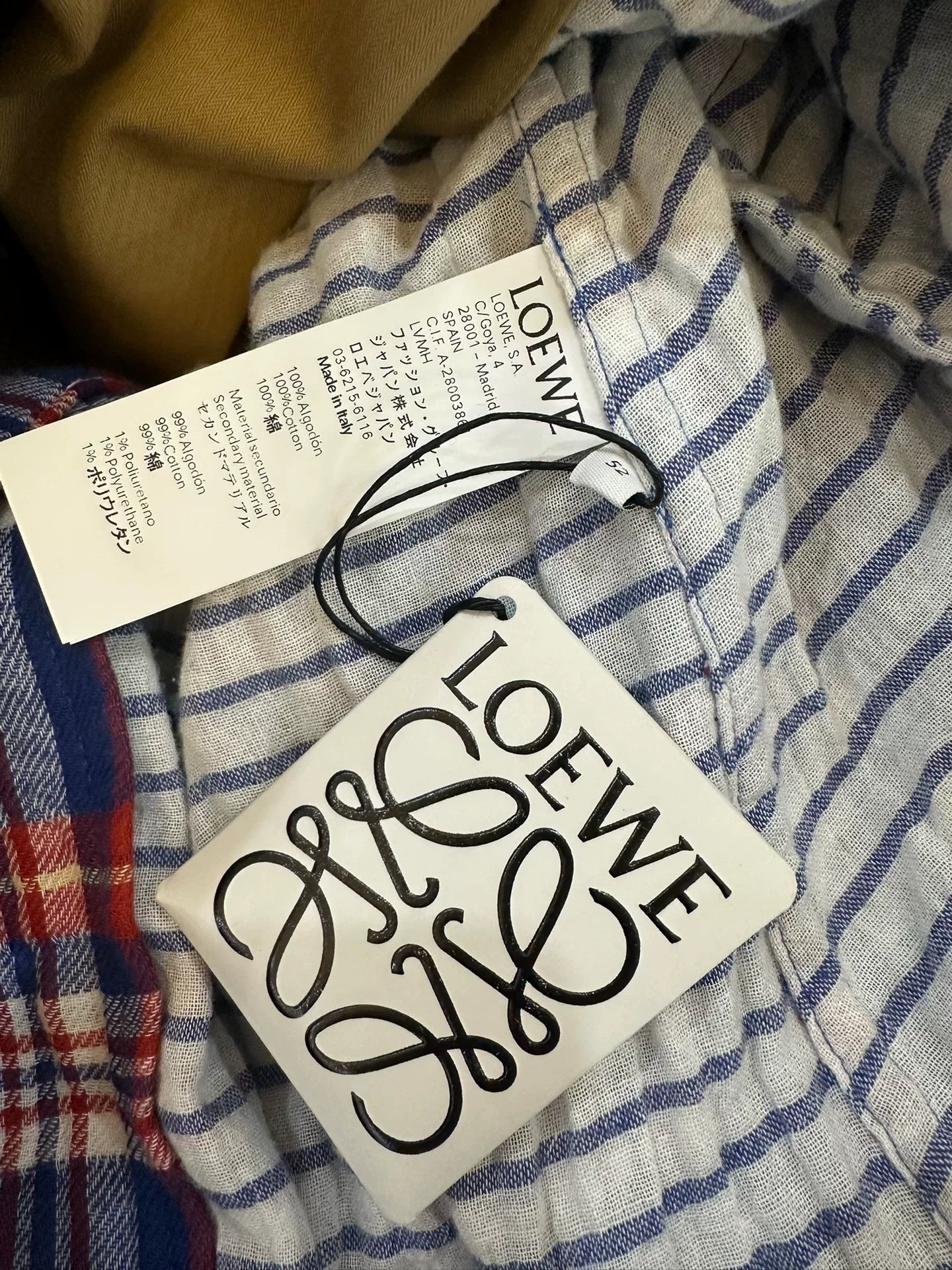 Loewe Patchwork Plaid Trench Coat