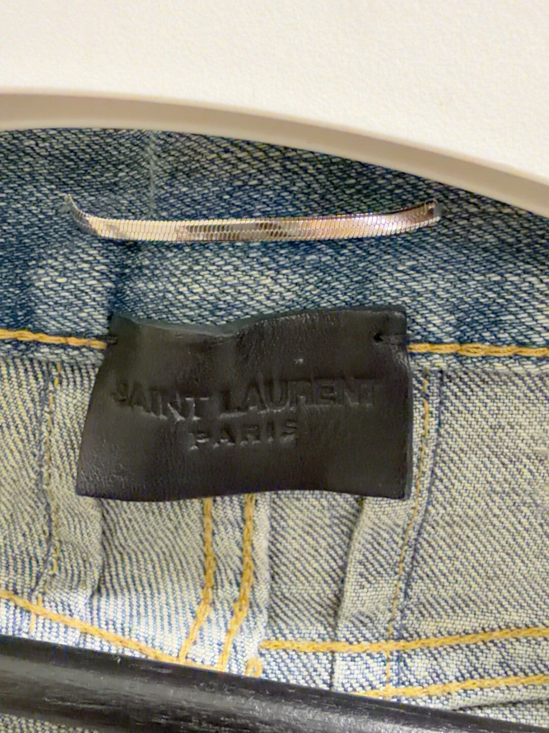 Saint Laurent Distressed Denim Pants