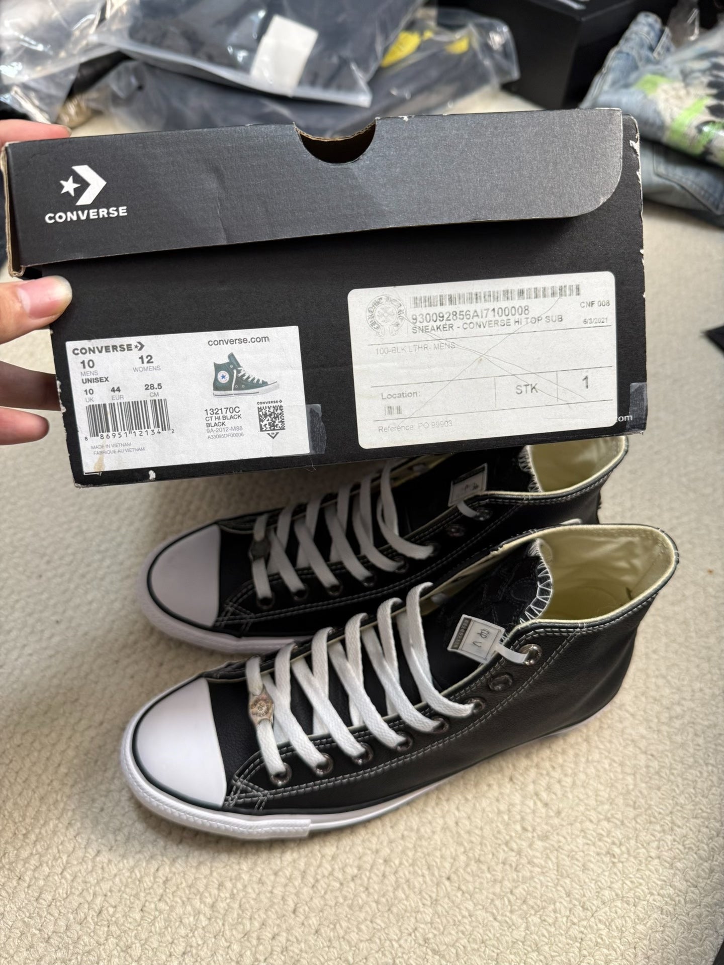 Chrome Hearts Converse Leather All Star