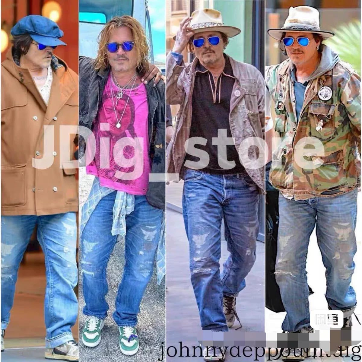 RRL 2015 Depp Style US Distressed Patched Jeans