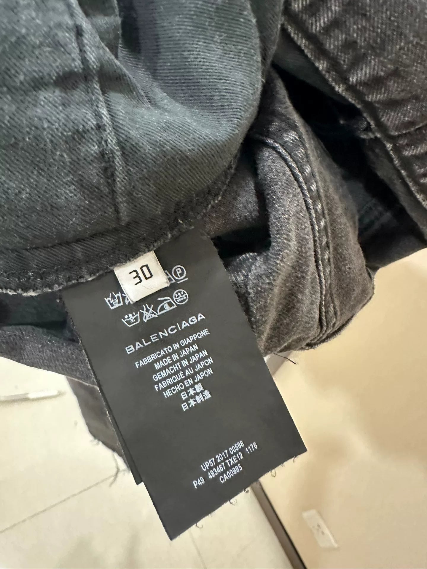 Balenciaga Distressed Denim Pants Size 30