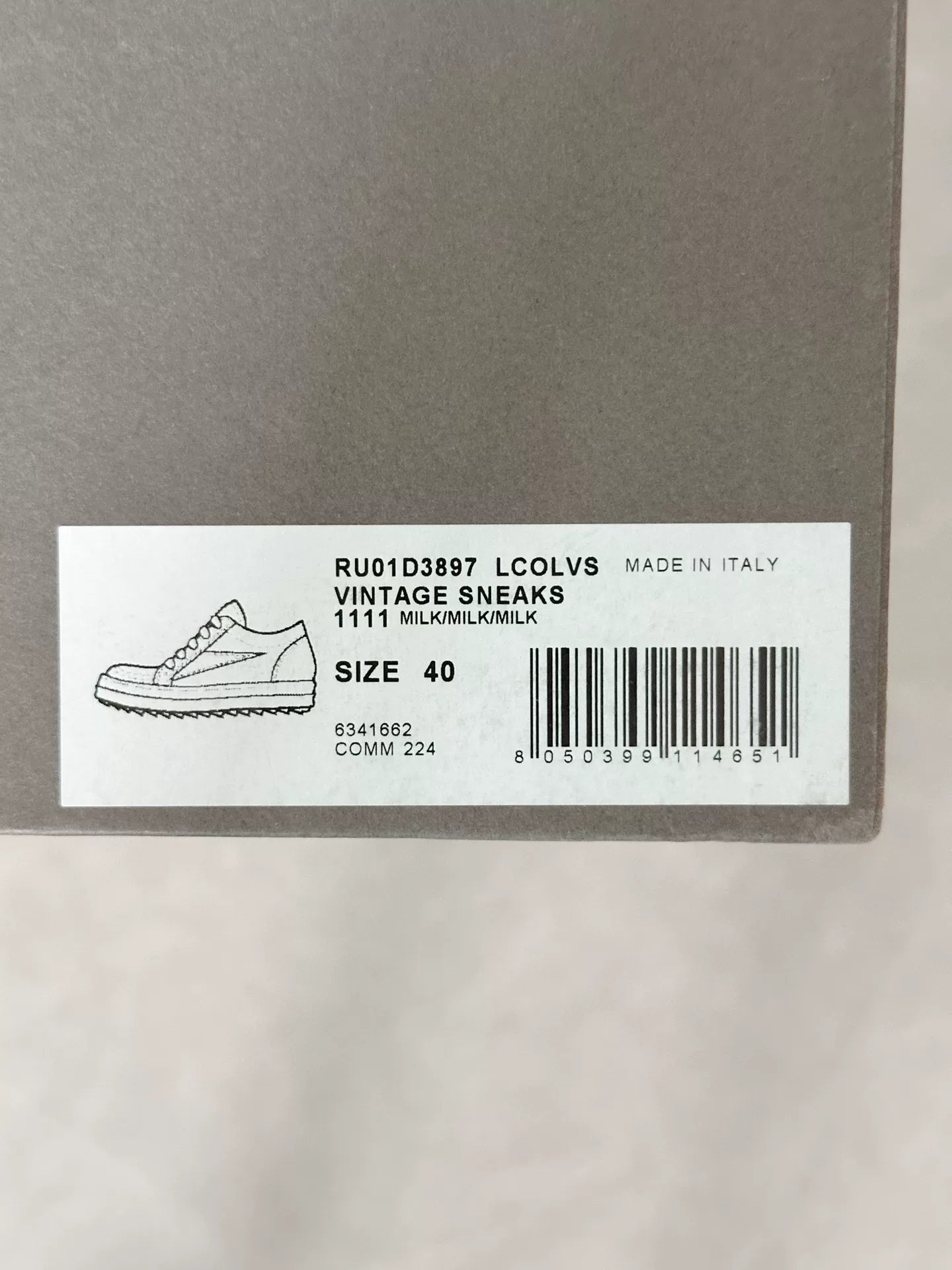 Rick Owens Shiny White Vans Style Shoes