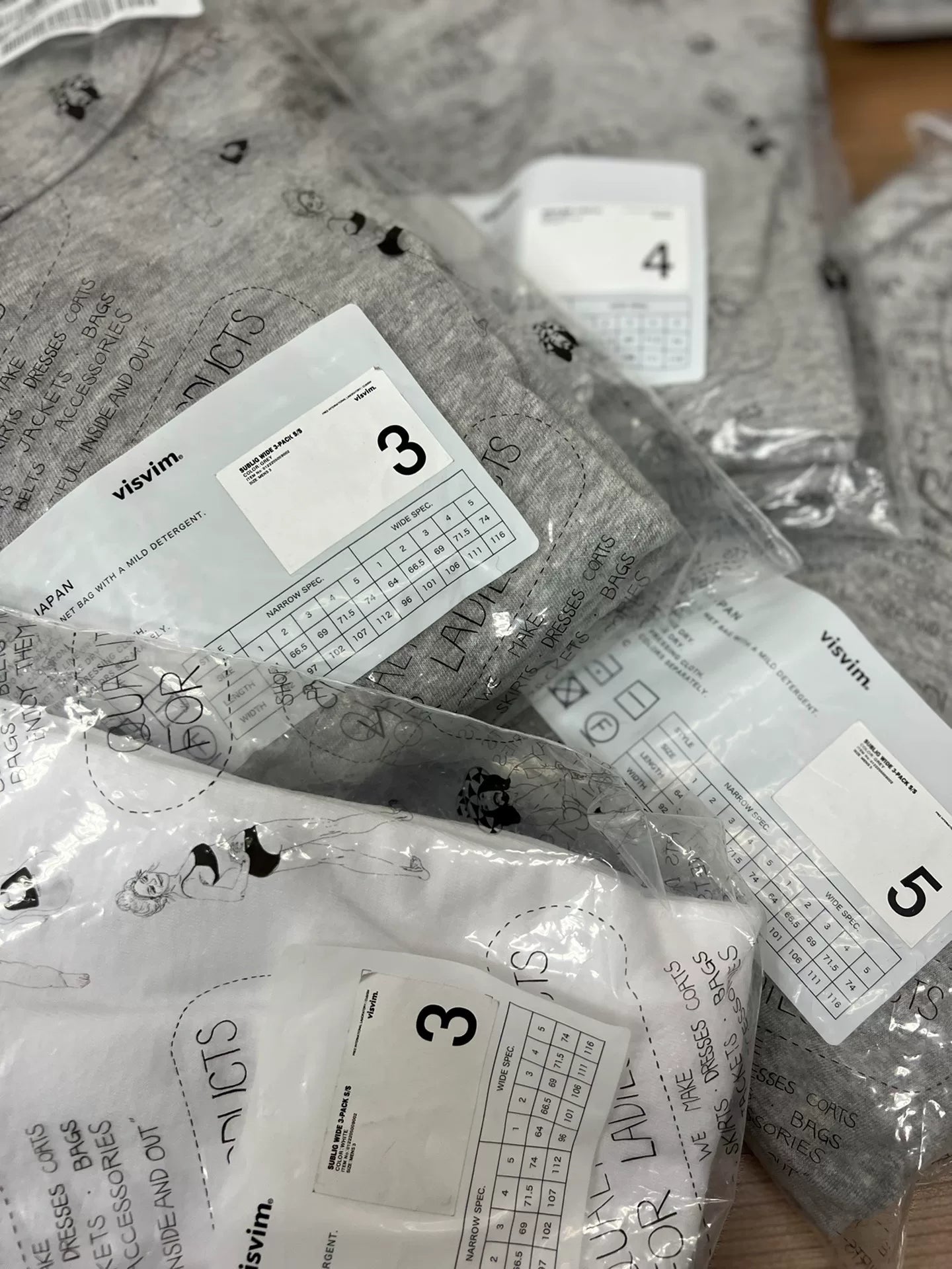 Visvim 22AW Siblig Tee 3Pack Wide