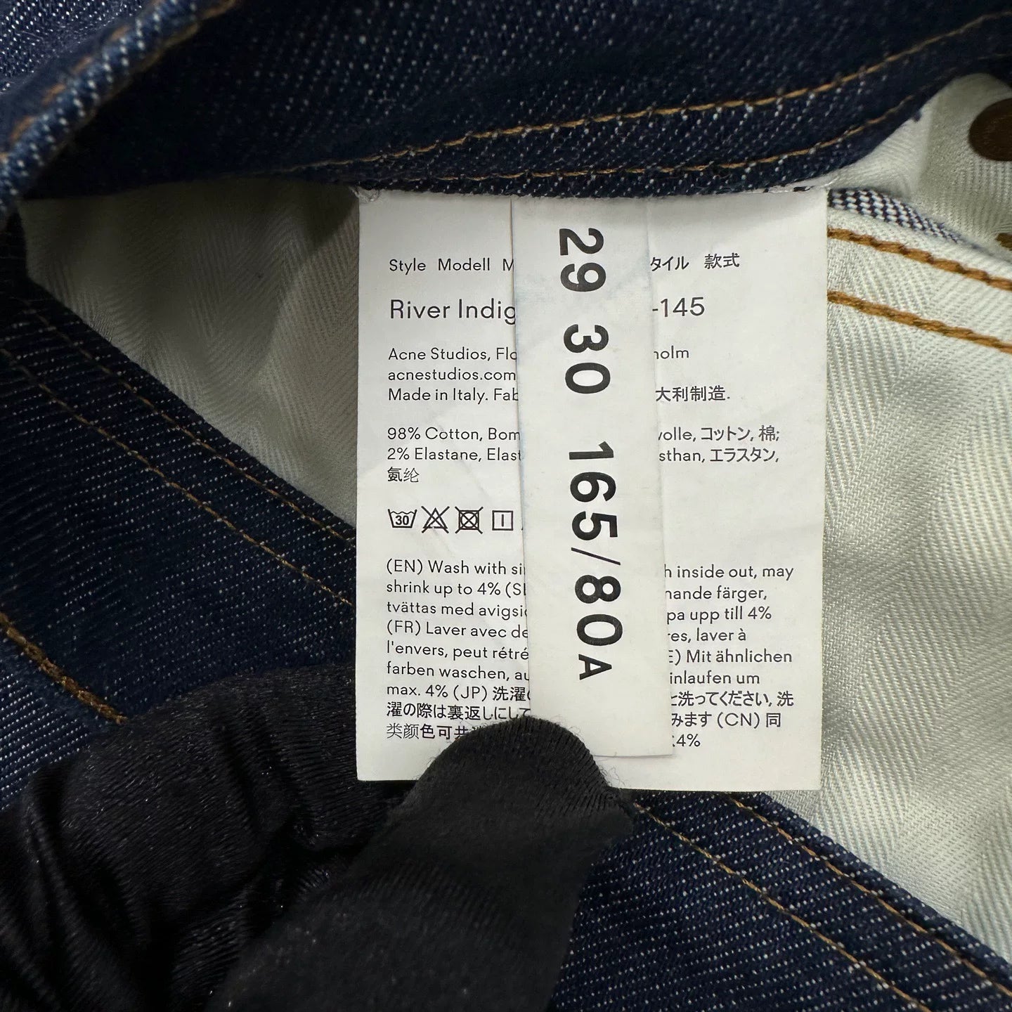 Acne Studios Blue Denim Jeans Size 29