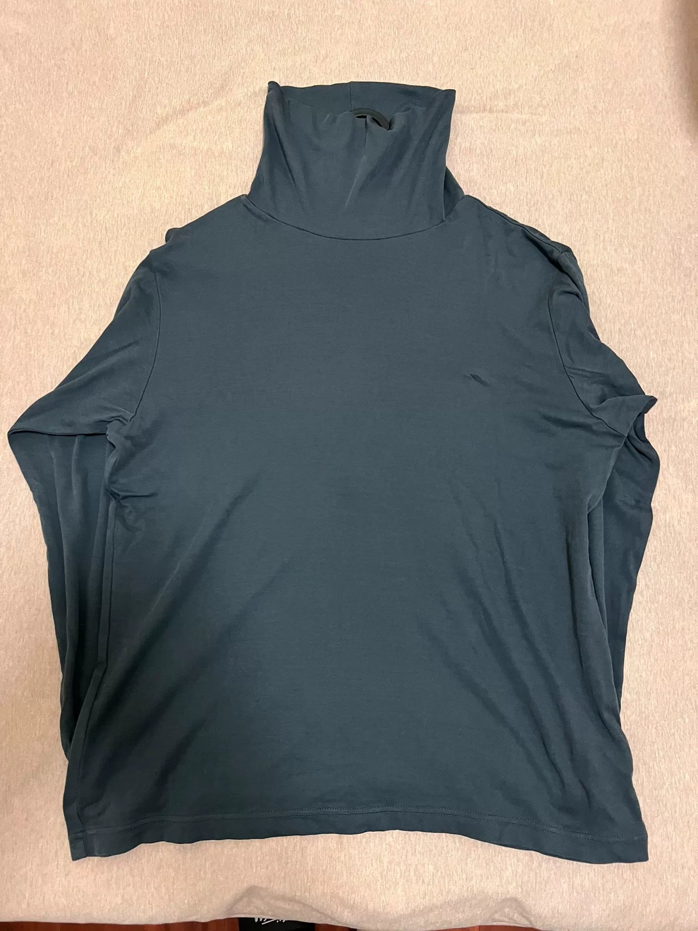Porter Classic Turtleneck Top in Dark Gray