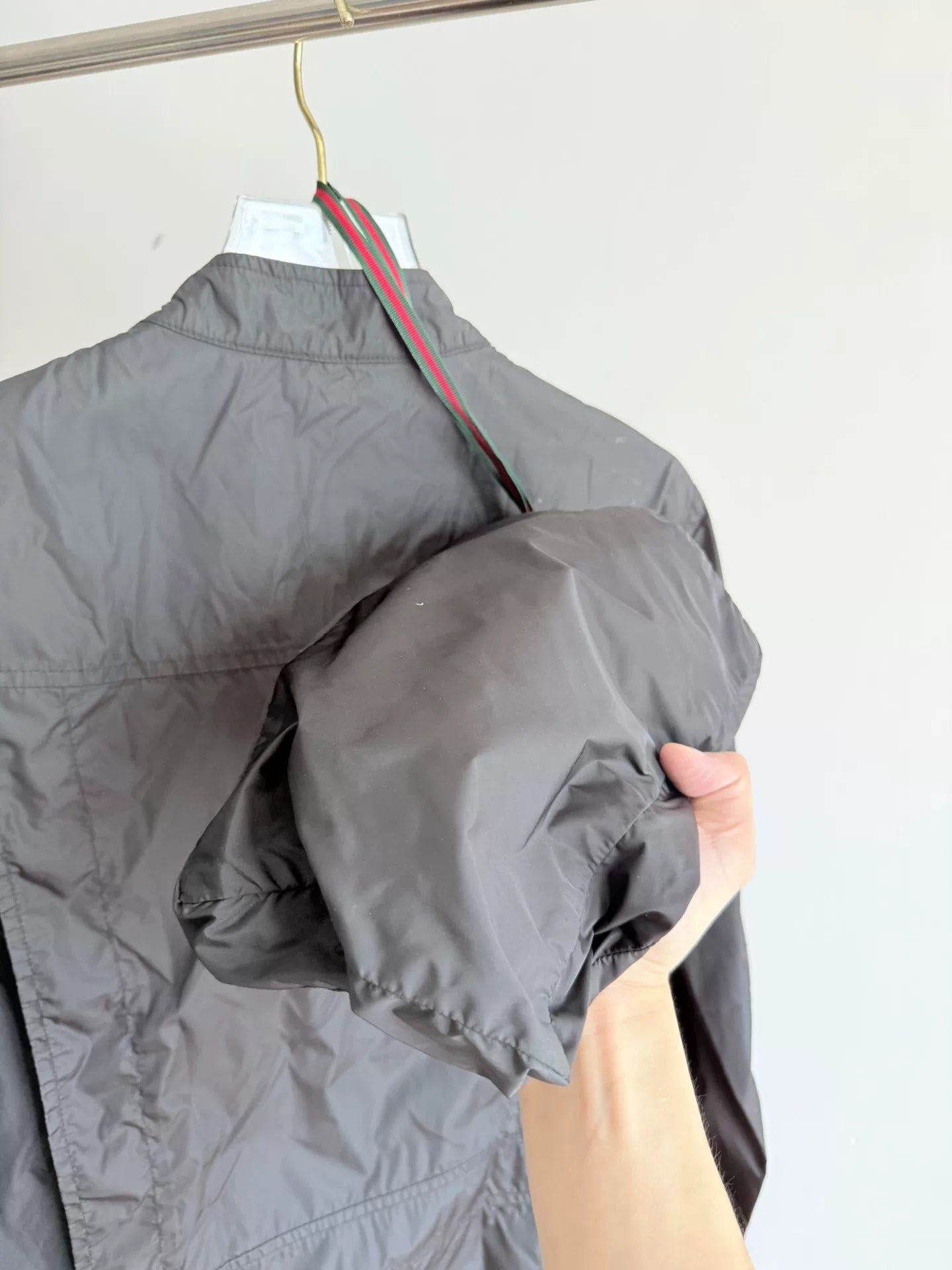 Portable Nylon Motorcycle Jacket by Gucci