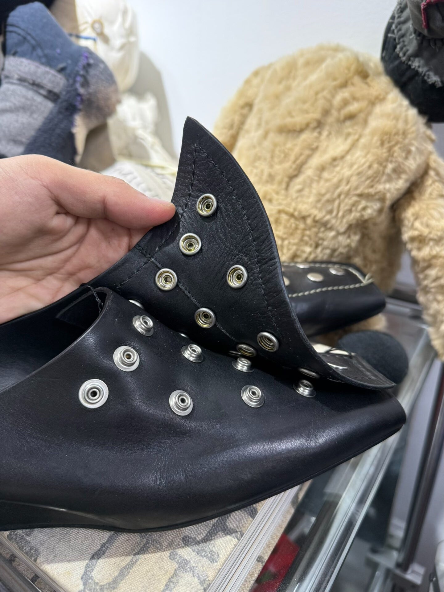 Rick Owens Studded Slide Sandals