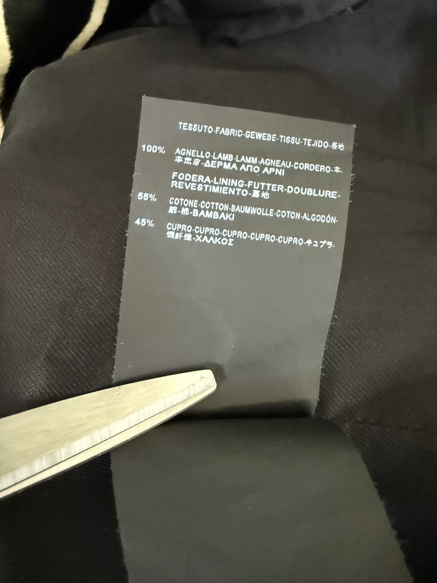 Saint Laurent Black Leather Jacket Zebra Collar