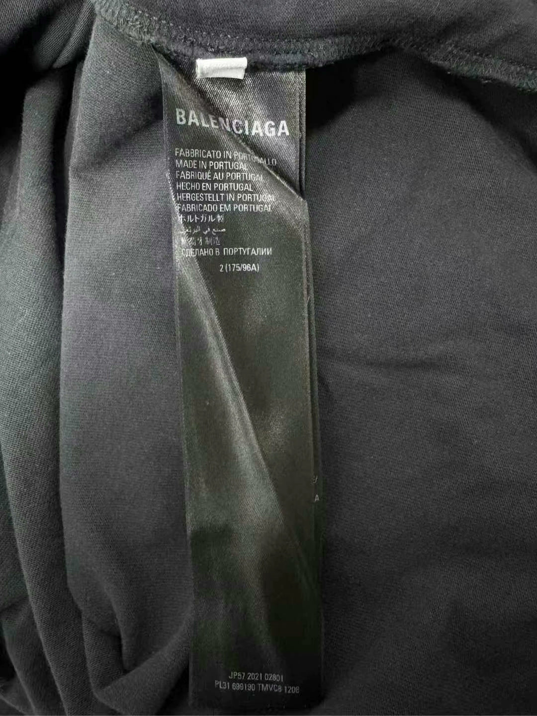 balenciaga color block short sleeve top