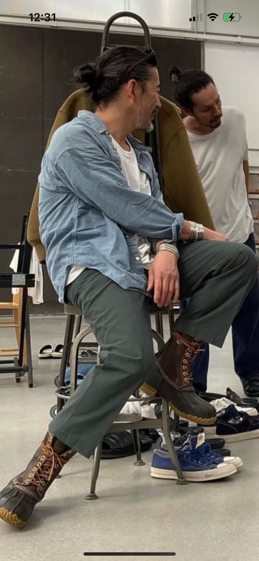 visvim field chino pants size 5 green