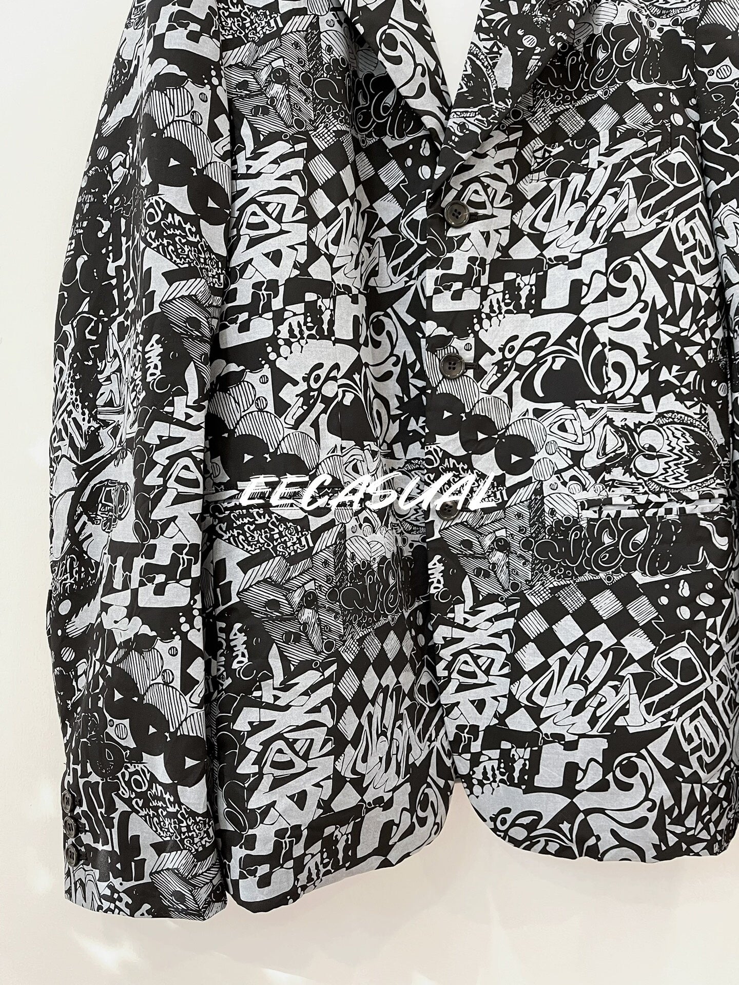 CDG Graffiti Wool Suit Jacket