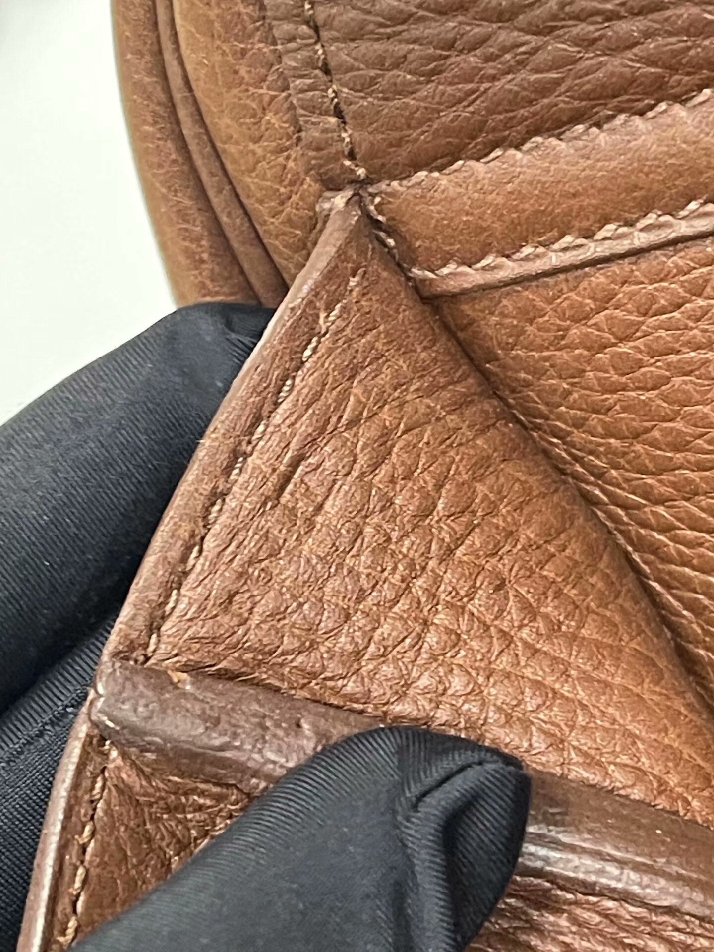 hermes brown leather briefcase in excellent condition