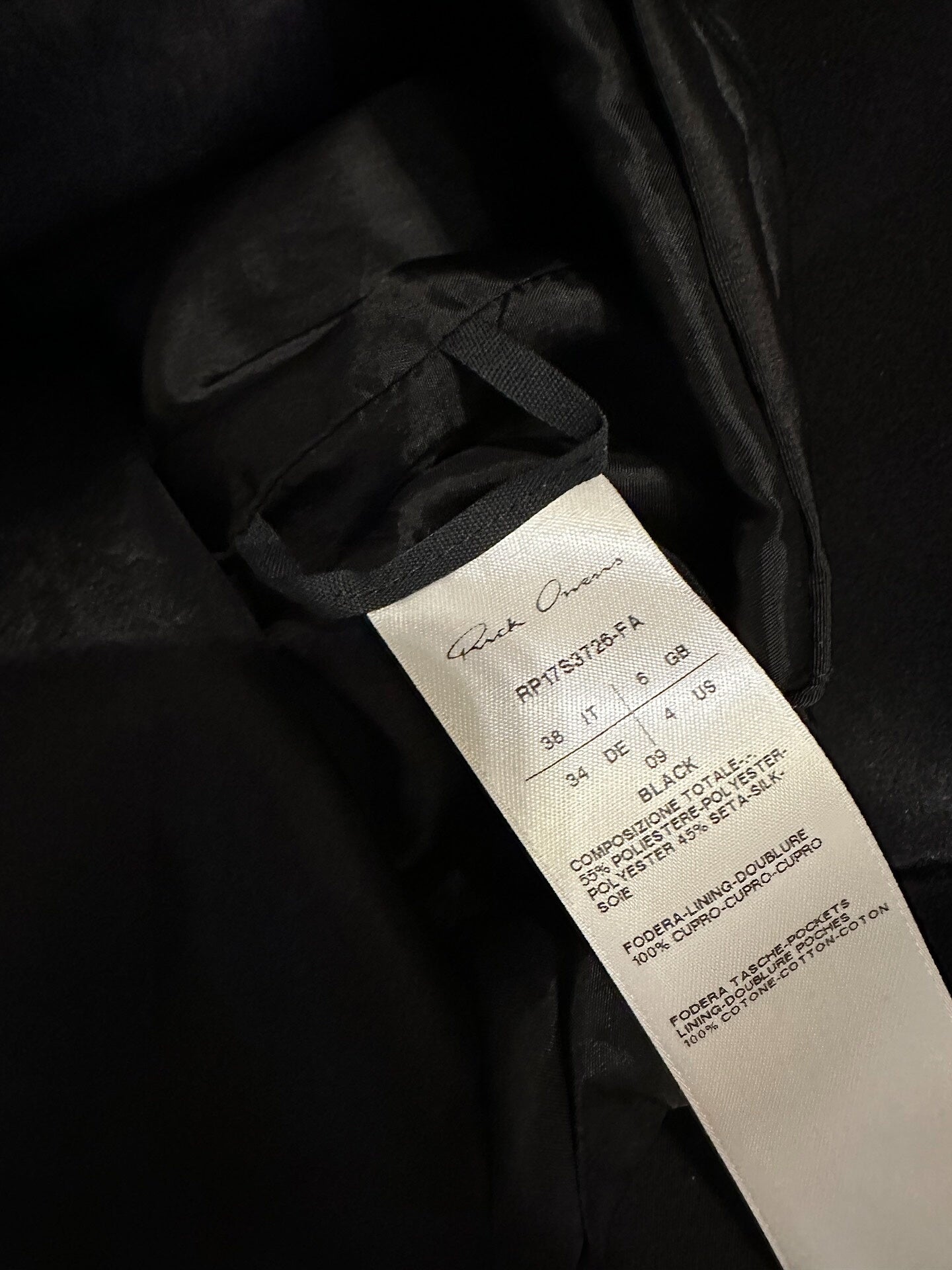 Rick Owens Short Windbreaker Jacket