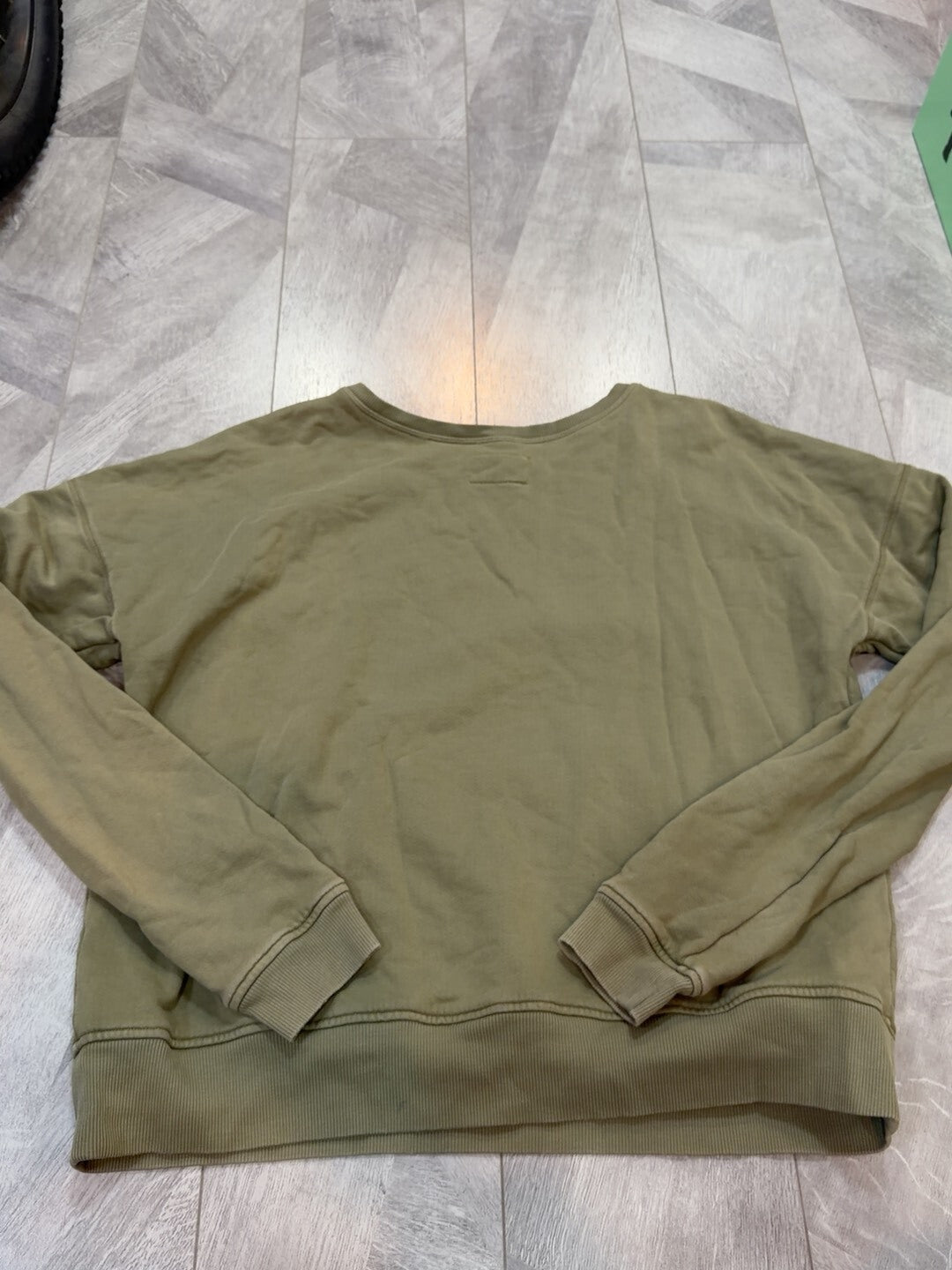 vintage Green Cotton Sweatshirt