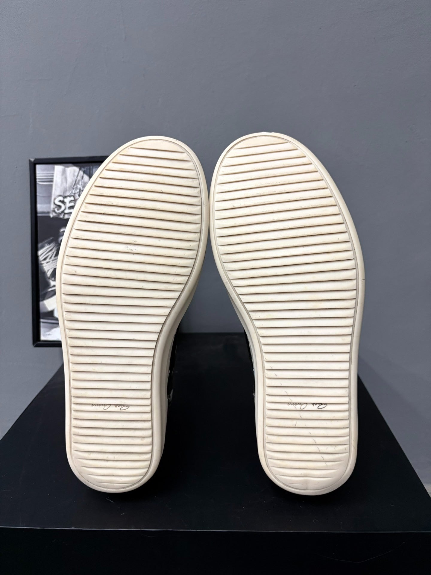 Rick Owens High-Top Leather Sneakers