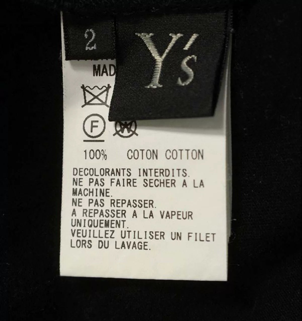 Y's Yohji Yamamoto Black Knit Sweater