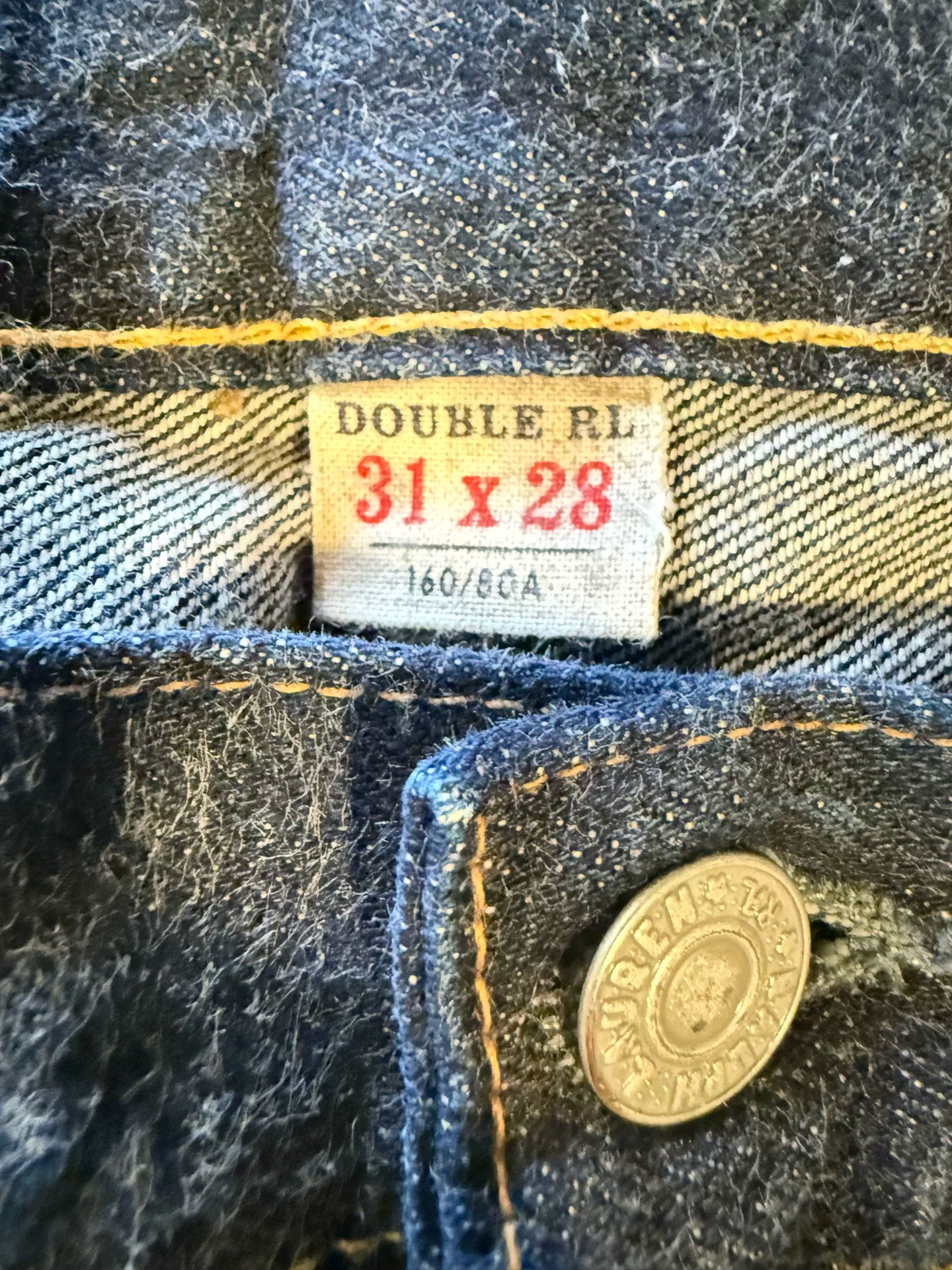 RRL Limited Jeans 31x28 Made USA
