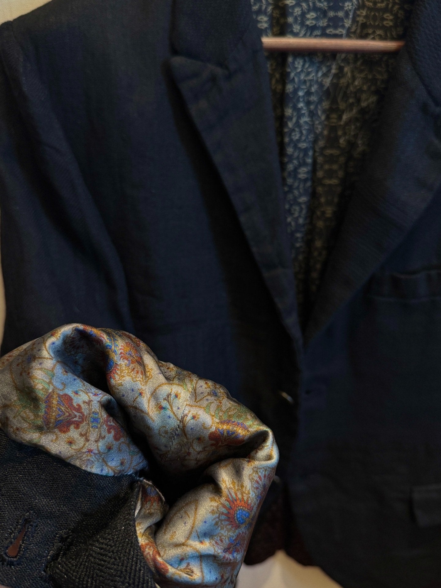 Geoffrey B Small Brass Button Jacket