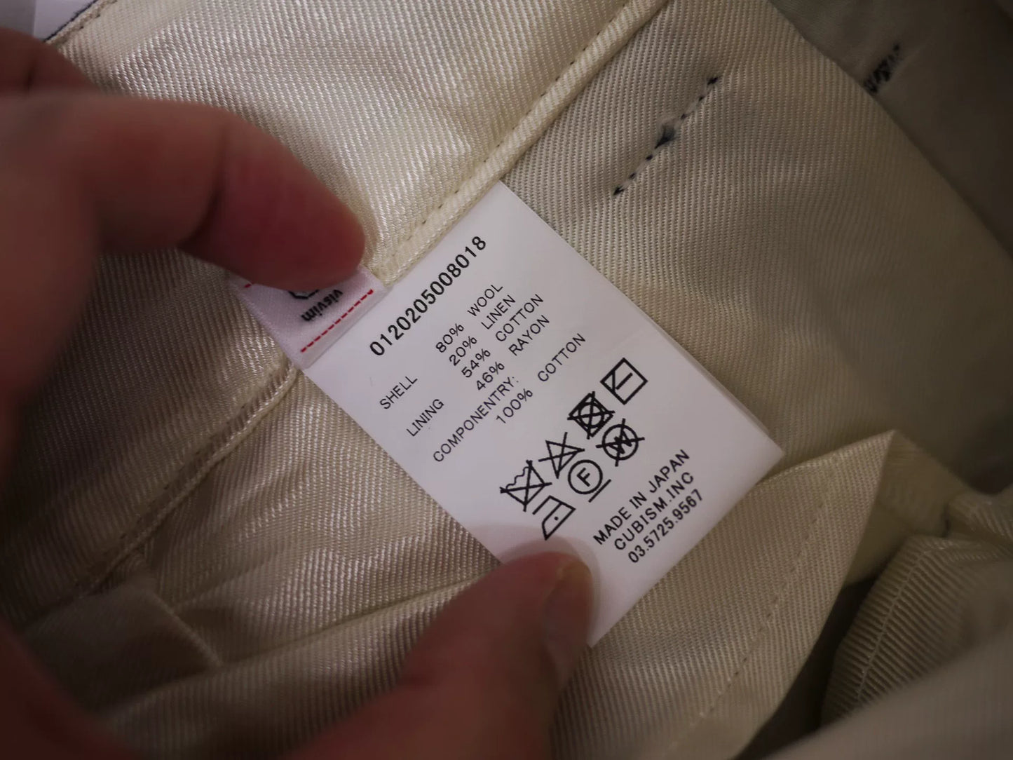 navy visvim hakama pants for men