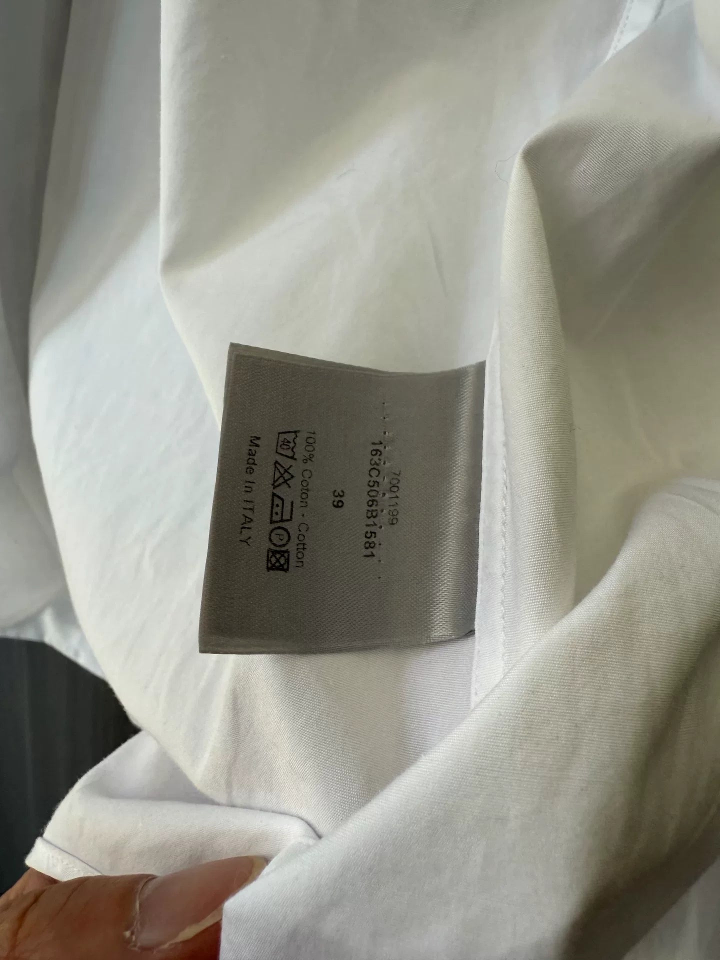 Dior Homme White Cotton Shirt