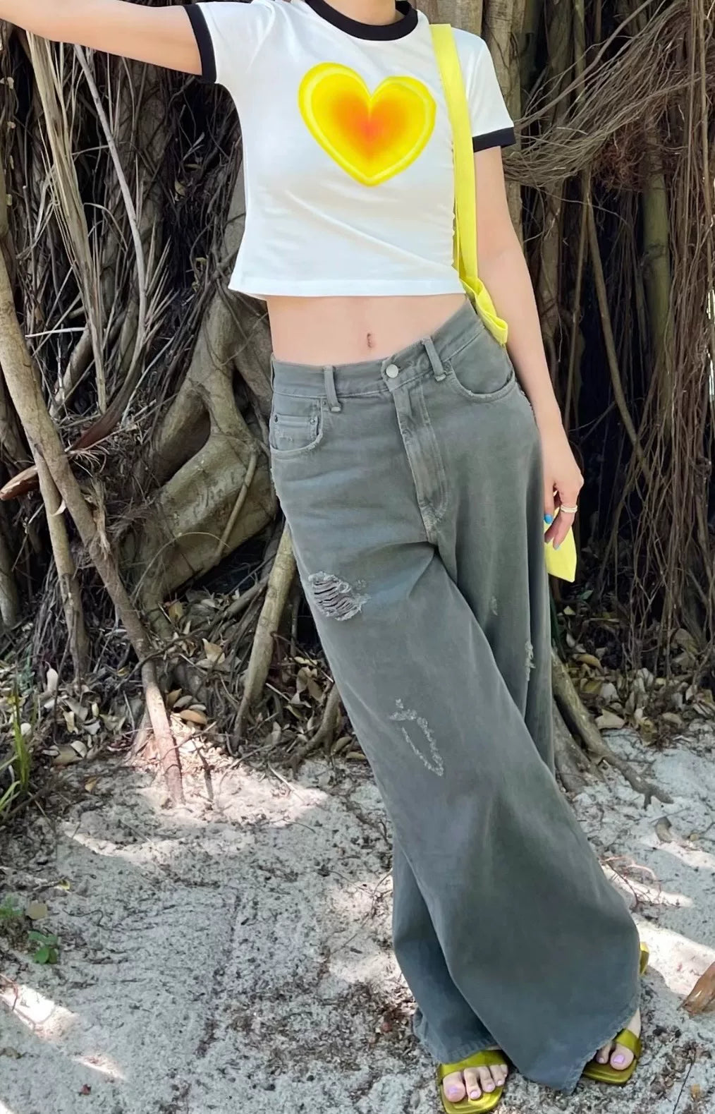 acne studios baggy wide-leg jeans 2022